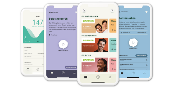 7Mind-App auf Smartphones