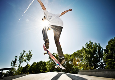 Person skatet